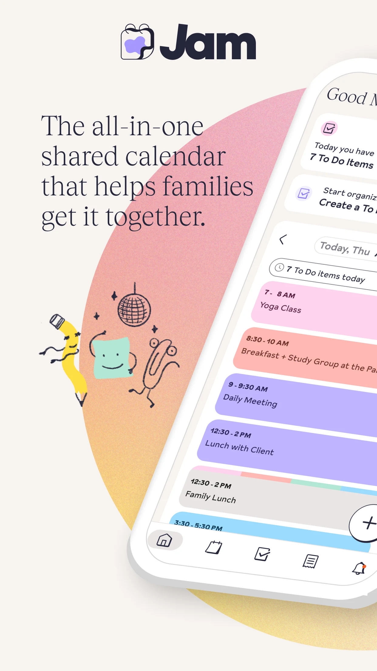 Jam Family Calendar screenshot